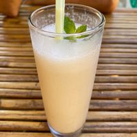 Banana smoothie at Nhà hàng chay Veggie Saigon - Vietnam Vegan Heritage in Hoi An