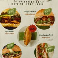 Their Banh Mi offerings  at Nhà hàng chay Veggie Saigon - Vietnam Vegan Heritage in Hoi An