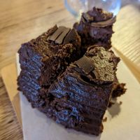 Gâteau au chocolat at Gato Legal Coffee Roastery in Ponta Do Pargo