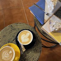 Bolo do Blacha and a tarte of banana  at Gato Legal Coffee Roastery in Ponta Do Pargo