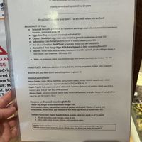 Menu 1  at The New Leaf Cafe in Murwillumbah