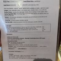 Menu 2  at The New Leaf Cafe in Murwillumbah