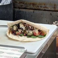 Falafel wrap at Pita Pit in Wellington