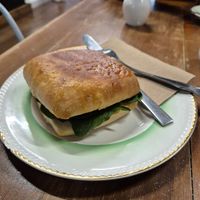 Vegan sandwich at Harbour Street Collective Cafe in Oamaru