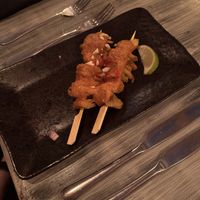 Satay skewers 😋  at Reishi Plant Kitchen in Worcester