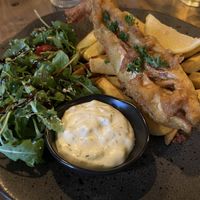 ‘Fish’ and Chips 👌  at Reishi Plant Kitchen in Worcester
