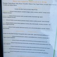 Menu  at Something Healthy Cafe in Sierra Madre