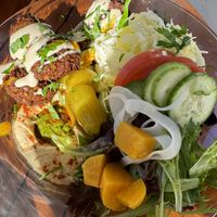 Falafel bowl   at Queen Ester Falafel Bar in Newport