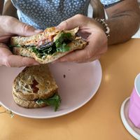 Breakfast cheessy sandwich  at Kynd Community - Canggu in Canggu