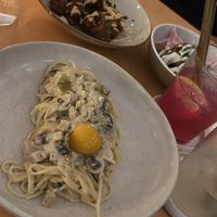 Carbonara and cauliflower wings  at Kynd Community - Canggu in Canggu