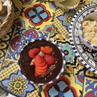 Daily desert options - chocolate chia pudding  at Ecologica Bistrot in Palermo