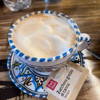 Soy cappuccino  at Ecologica Bistrot in Palermo
