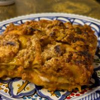 Vegan lasagna at Ecologica Bistrot in Palermo