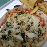 Feluca with extra asparagus cream at Pizza e Fichi in Turin