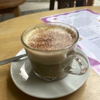 latte pistacho   at Hippie Coffee in Badalona