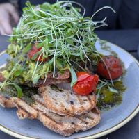 Avocado on toast at The Courtyard Cafe in Bristol