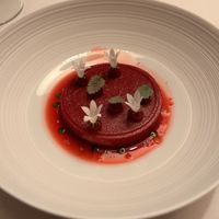  Berry-Sorbet with sparkling rasperry essence  at Salabka in Prague