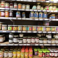 Nut butters and other spreads/ condiments 😋  at Reko Ekologisk Mat & Hälsa in Jarna