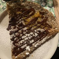Crêpes dolce cioccolato fondente e arancia  at Chez Camille in Turin