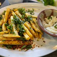 Batata Harra  at Omaya's Lebanese Cuisine in Santa Clarita