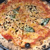 Vegan margarita pie  at Ollie's Pizza in High Falls