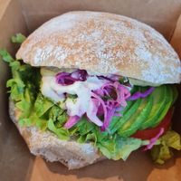 Avocado hummus sandwich at Epi Bageri and Cafe in Gavle