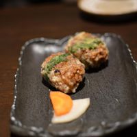 Brown rice croquettes at Iki Laboratory in Sapporo