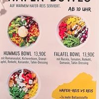 Bowl menu #Veganuary at BER - Cafe Haferkater - T1 in Berlin