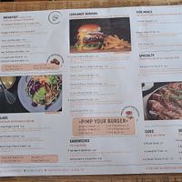 Menu at AMS - Tastes From The Lowlands in Schiphol