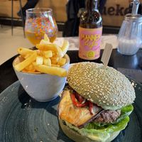 Vegan burger  at AMS - Tastes From The Lowlands in Schiphol