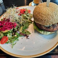 Vegan burger at AMS - Tastes From The Lowlands in Schiphol