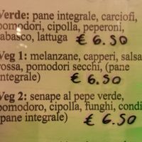 Il menù, ma hanno anche hummus at Adone in Pietrasanta
