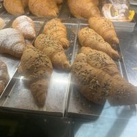 Vegan options are the pistachio brioche (left) and mango (right)    at Il Duomo Pasticceria Americanbar in Pietrasanta