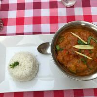 vegan curry with different types of vegetables at Buddha Lounge in Gdansk