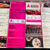 the regular menu  at Buddha Lounge in Gdansk