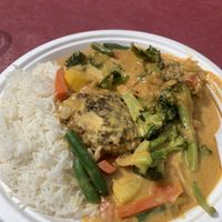 Lentil patties   at Lemongrass in Tucson