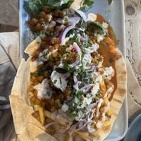 Lebanese flatbread- really really filling and stunning honestly   at Edensor Tea Cottage in Bakewell