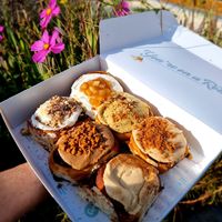 Box with rolls at Have A Roll in Ghent