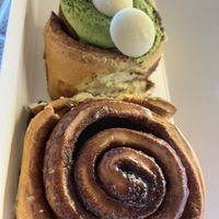 Cinnamon roll & January matcha - vegan white chocolate roll 🌱   at Have A Roll in Ghent