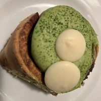 Matcha & white chocolate cinnamon roll 🌱   at Have A Roll in Ghent