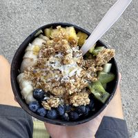 Açaí bowl  at Rincón Beach Cafe in Rincon