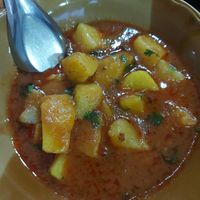 Burmese potato curry at Cherry Burmese in Chiang Mai