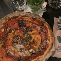 Dall’Orto: more traditional with a tomato base and eggplants plus olive paste! Super yummy as well  at LaLotta in Utrecht