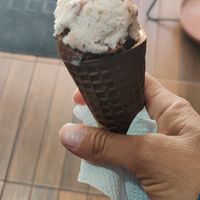 Icecream cornet at Loving Hut - Titikaka in Puno