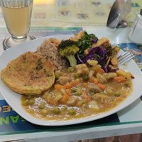 Main dish mix at Loving Hut - Titikaka in Puno