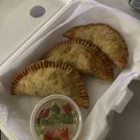Chicken curry puffs  at Pinto UTD in Richardson