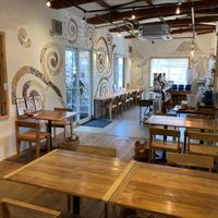 Inside dining area at Seed Cafe シードカフェ in Fujinomiya