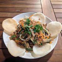 Banana flower salad - so good! at Muro Organic Vegan Restaurant in Nha Trang