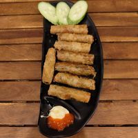 Fried spring rolls at Muro Organic Vegan Restaurant in Nha Trang