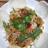 Banana lotus salad at Muro Organic Vegan Restaurant in Nha Trang